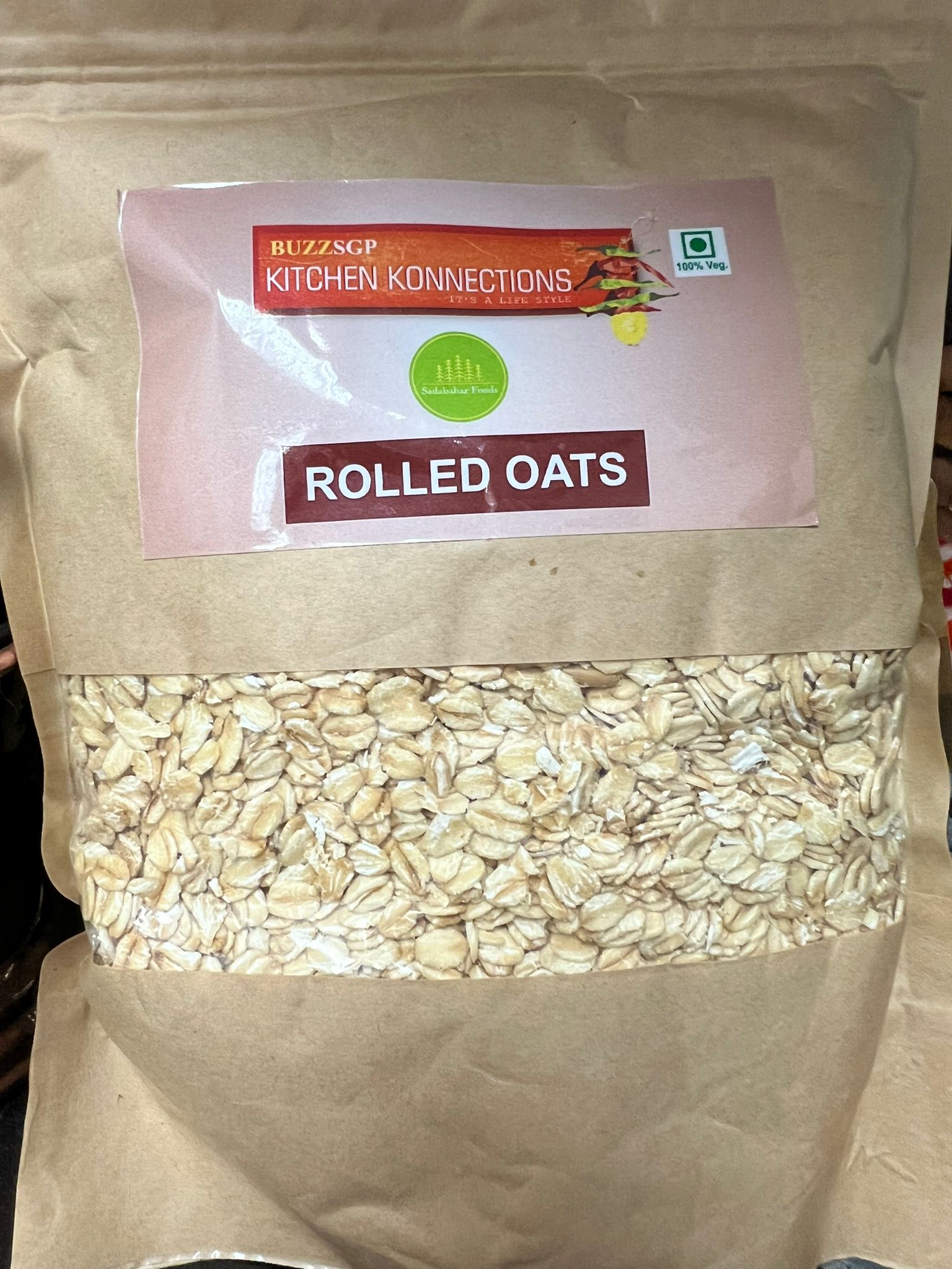 Hand rolled Oats 500gm- Healthy Food Main Image